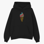 Толстовка худи оверсайз