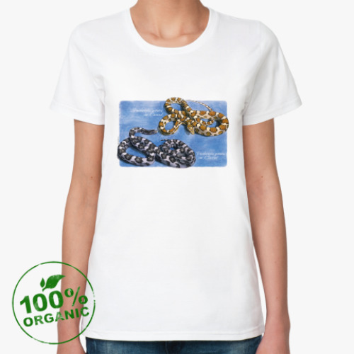 Женская футболка из органик-хлопка E.guttata caramel