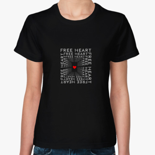 Женская футболка Free Heart