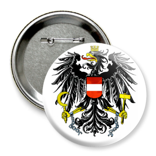Значок 75мм Герб Австрии