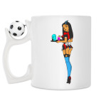 Кружка с футбольным мячиком