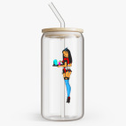 Банка с бамбуковой крышкой