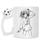 Кружка с футбольным мячиком