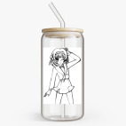 Банка с бамбуковой крышкой