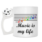 Кружка с футбольным мячиком