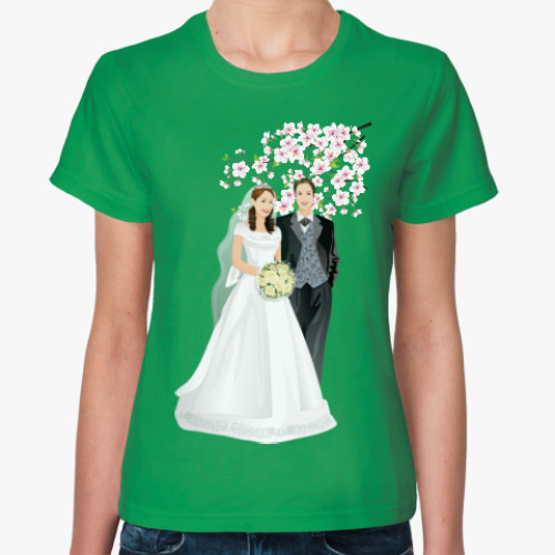 Женская футболка свадьба