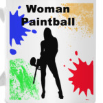Woman Paintball