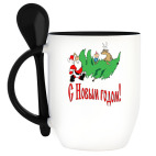 Кружка с ложкой