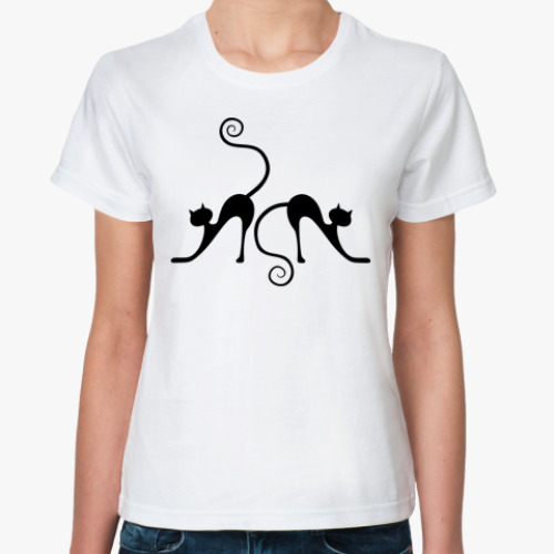 Классическая футболка с принтом Грация