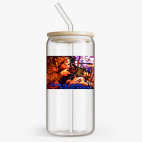 Банка с бамбуковой крышкой