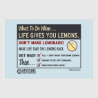 Постер 30 х 45 см Кейв Джонсон из aperture Science о лимонах