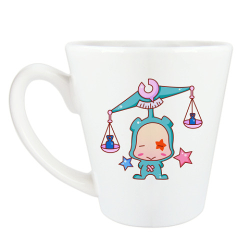 Чашка Латте с принтом Знак зодиака Весы