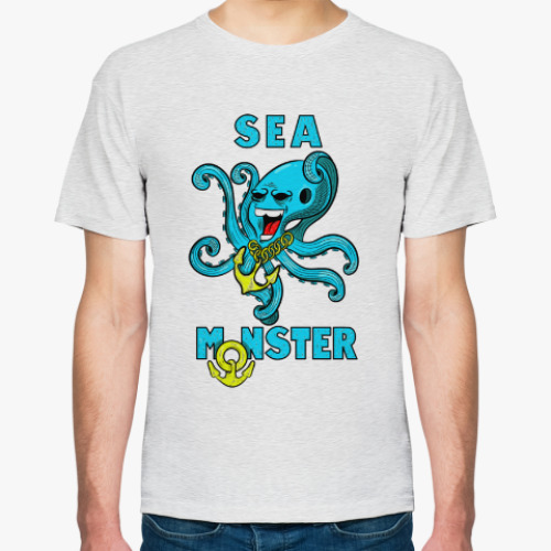 Футболка Крутой осьминог , гроза морей и океанов.