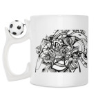 Кружка с футбольным мячиком