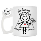 Кружка с футбольным мячиком