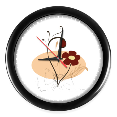 Часы Винтажный цветок