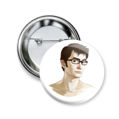 Значок 50мм с принтом  David Tennant