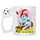 Кружка с футбольным мячиком