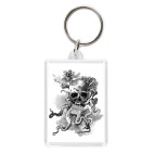 Брелок 5.7 x 4.1 см Череп-кальмар