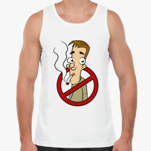 Майка с принтом Не курю!