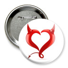 Значок 75 мм Сердечко