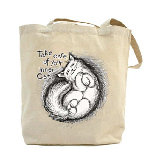 Сумка шоппер Береги своего внутреннего Кота