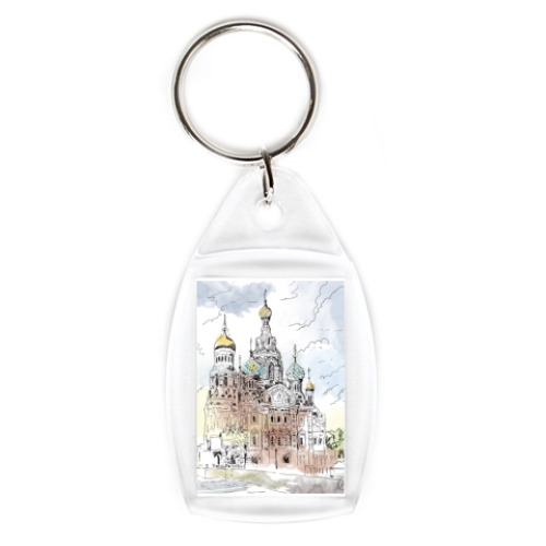 Брелок с принтом  Храм Спаса-на-Крови