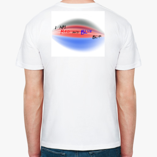 Футболка с принтом RedBlue Blur