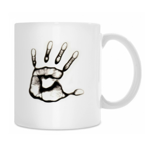 Кружка с принтом Hand
