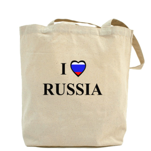 Сумка шоппер с принтом Russia