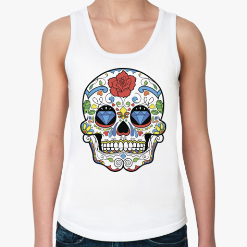 Женская майка Monsters / Skull colorful