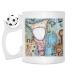 Кружка с футбольным мячиком