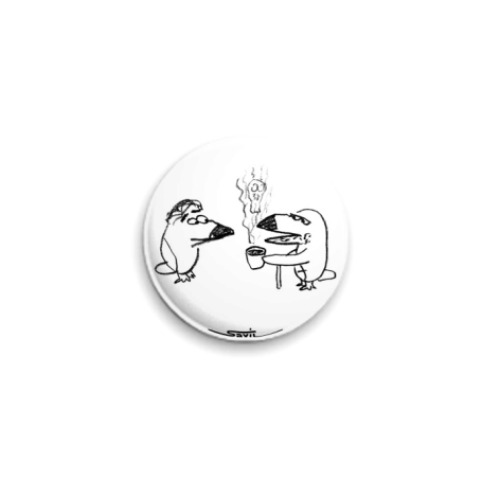 Значок 25мм с принтом «Друзья»