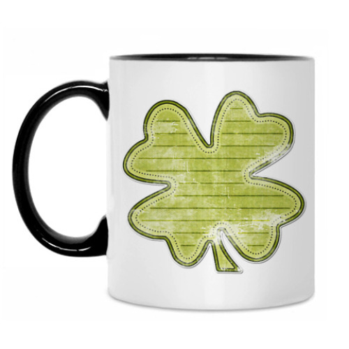 Кружка с принтом Клевер
