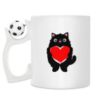 Кружка с футбольным мячиком