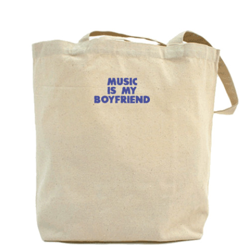 Сумка шоппер с принтом MUSIC IS MY BOYFRIEND