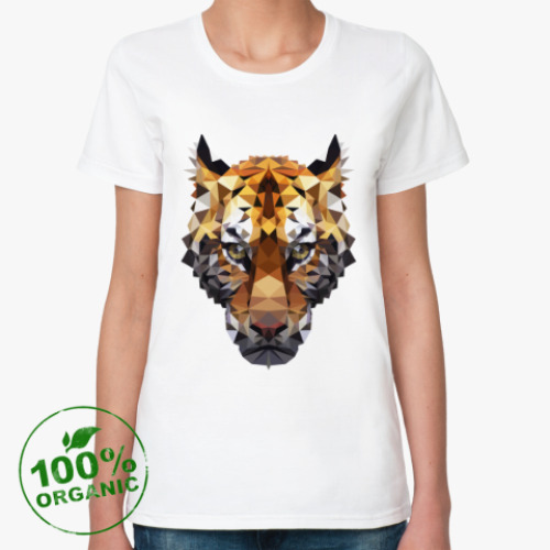 Женская футболка из органик-хлопка Тигр / Tiger