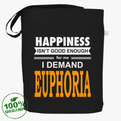 Сумка шоппер с принтом Эйфория