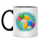 Кружка двухцветная