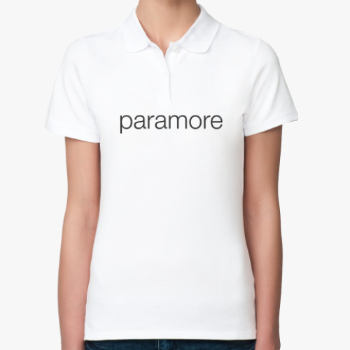 Женская рубашка поло Paramore