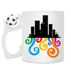 Кружка с футбольным мячиком