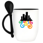 Кружка с ложкой