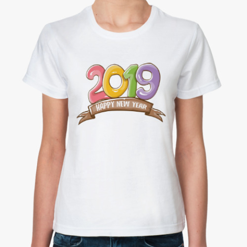 Классическая футболка 2019 год Свиньи