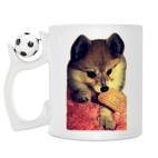 Кружка с футбольным мячиком