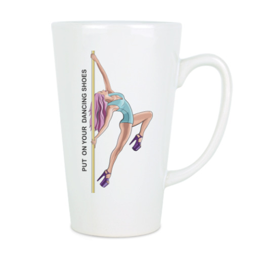 Чашка Латте с принтом Танцы