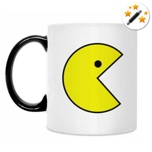 Кружка-хамелеон с принтом pacmen