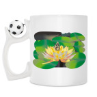 Кружка с футбольным мячиком