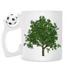 Кружка с футбольным мячиком