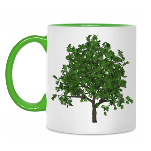 Кружка с принтом Дерево