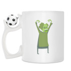 Кружка с футбольным мячиком